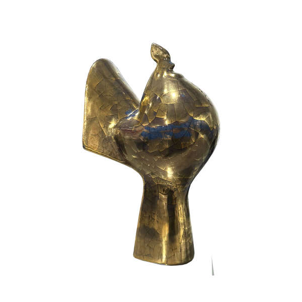 خروس پتینه طلا کوچک آبی (708)