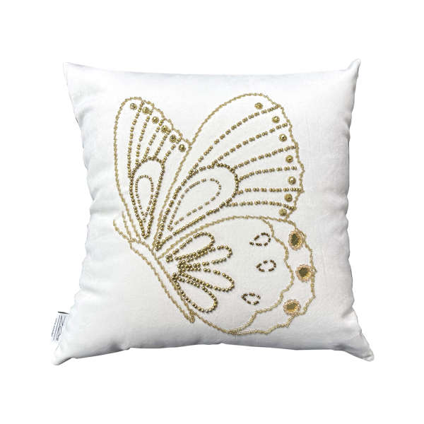 کوسن پروانه بال بسته کرم (70102)