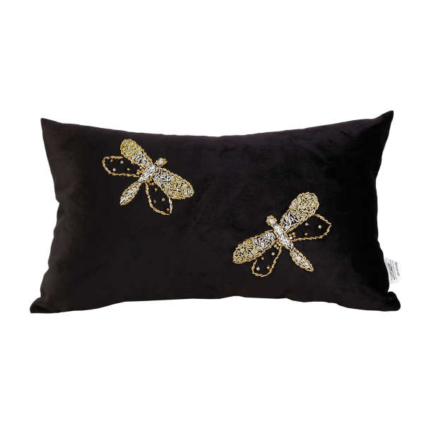 کوسن دوسنجاقک مشکی مستطیل (70218)